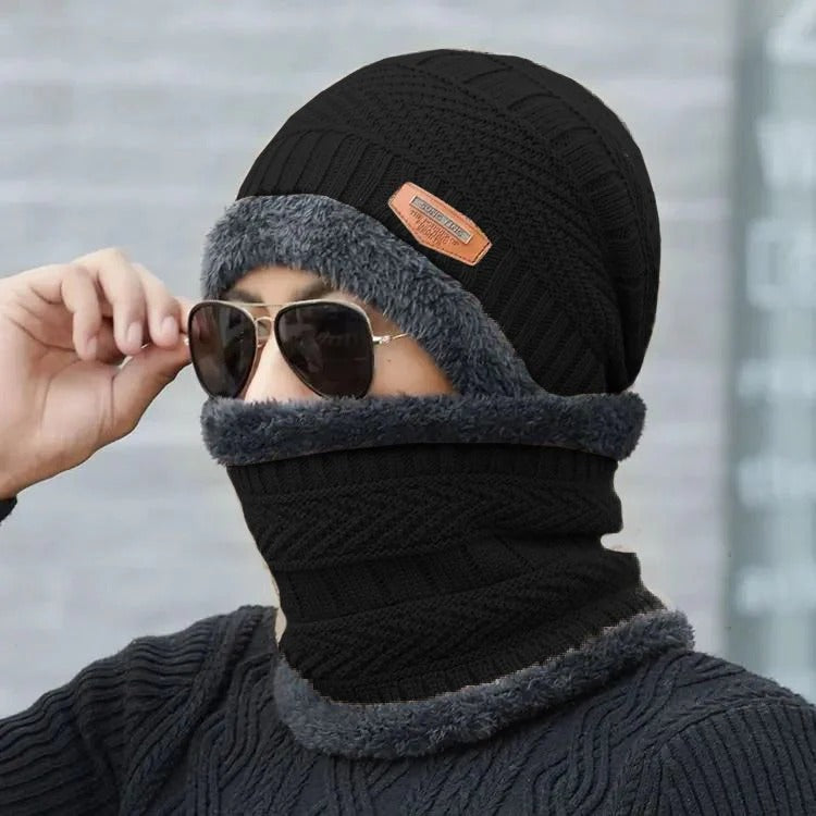 Cozy Wool Beanie and Neck Warmer Set