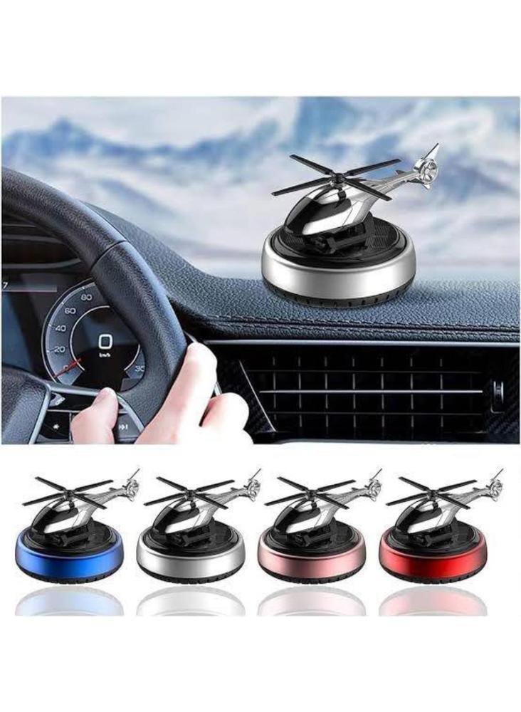 Solar Powered Rotating Helicopter Car Aromatherapy Air Freshener