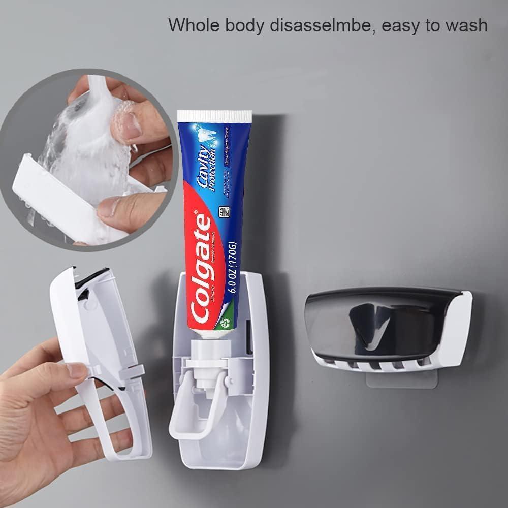 Toothpaste Dispenser And Brush Holder