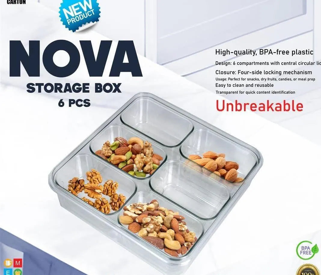 Unbreakable Dry Fruits Tray (8 box)