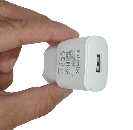 Infinix Original Fast Charger 10W / 18W – With Type C & Micro USB Cable – Android Fast Charging Adapter .
