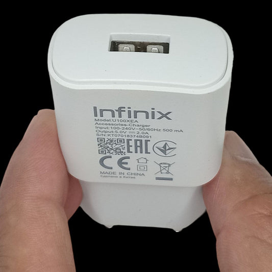 Infinix Original Fast Charger 10W / 18W – With Type C & Micro USB Cable – Android Fast Charging Adapter .