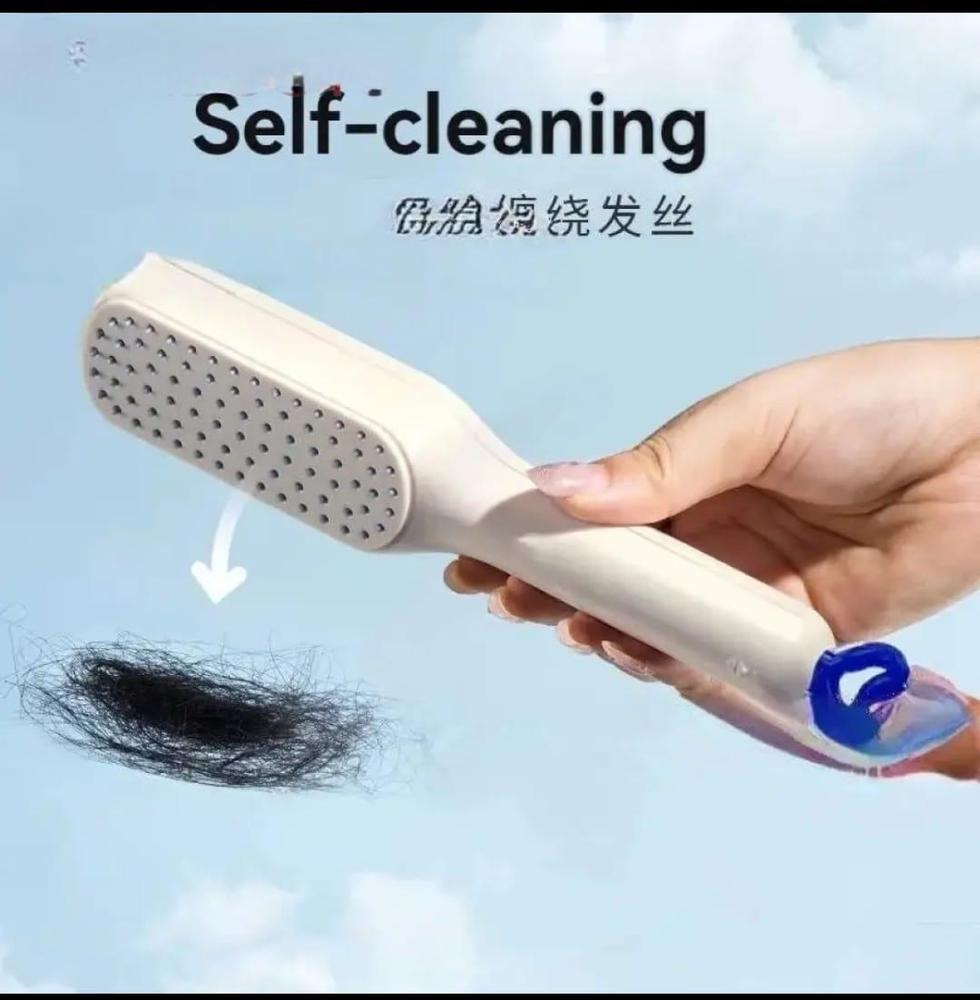 Self-Cleaning Anti-Static Massage Comb