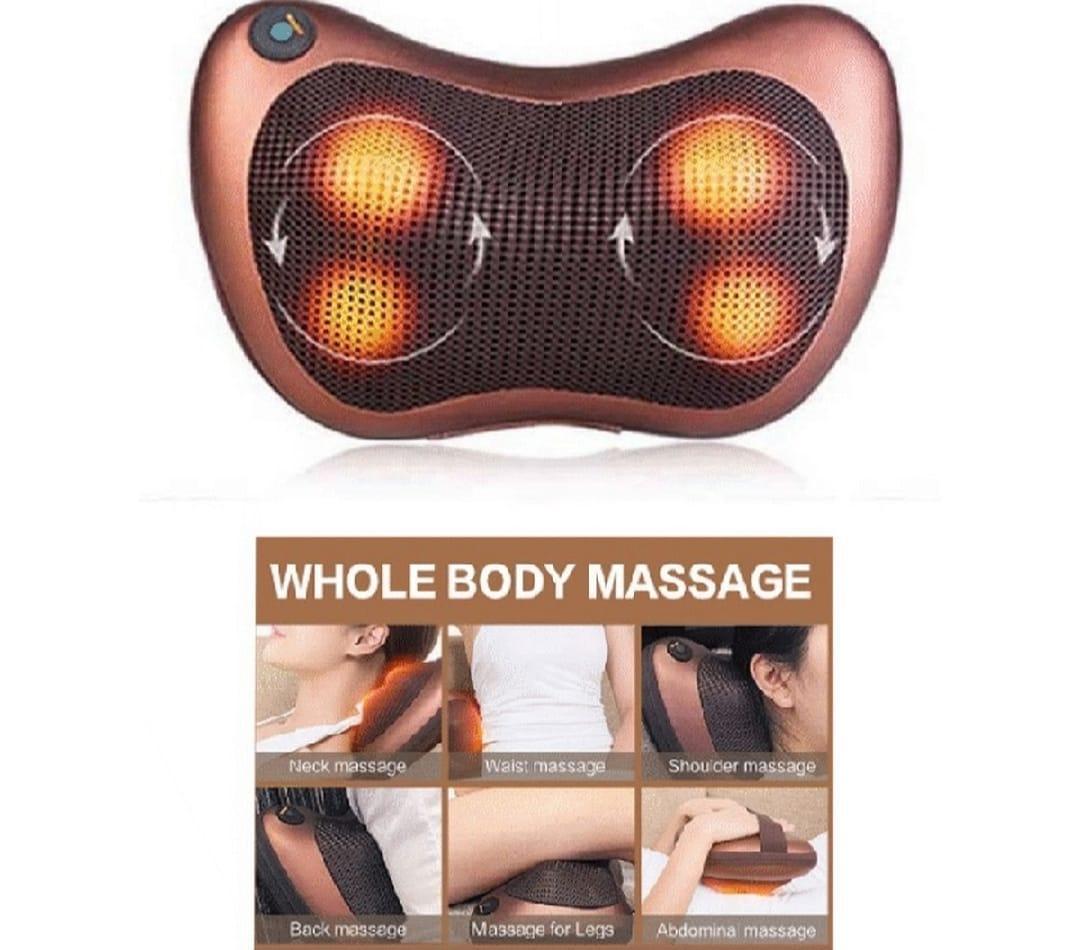 Electric neck massager pillow for back and shoulde